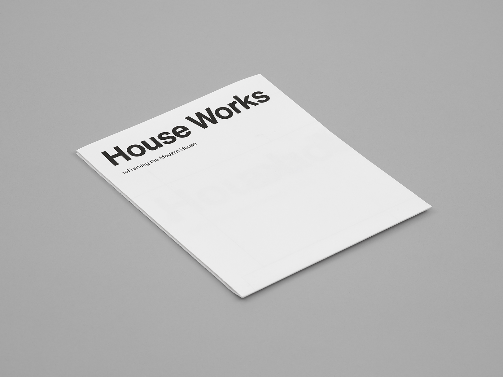 Houseworks: reFraming the Modern House – Cover